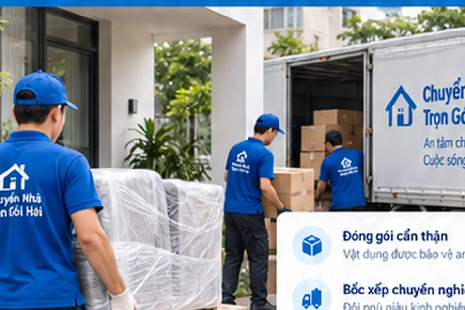 Nhân viên hỗ trợ chuyển nhà, đóng gói và bốc xếp đồ đạc tại Hà Nội