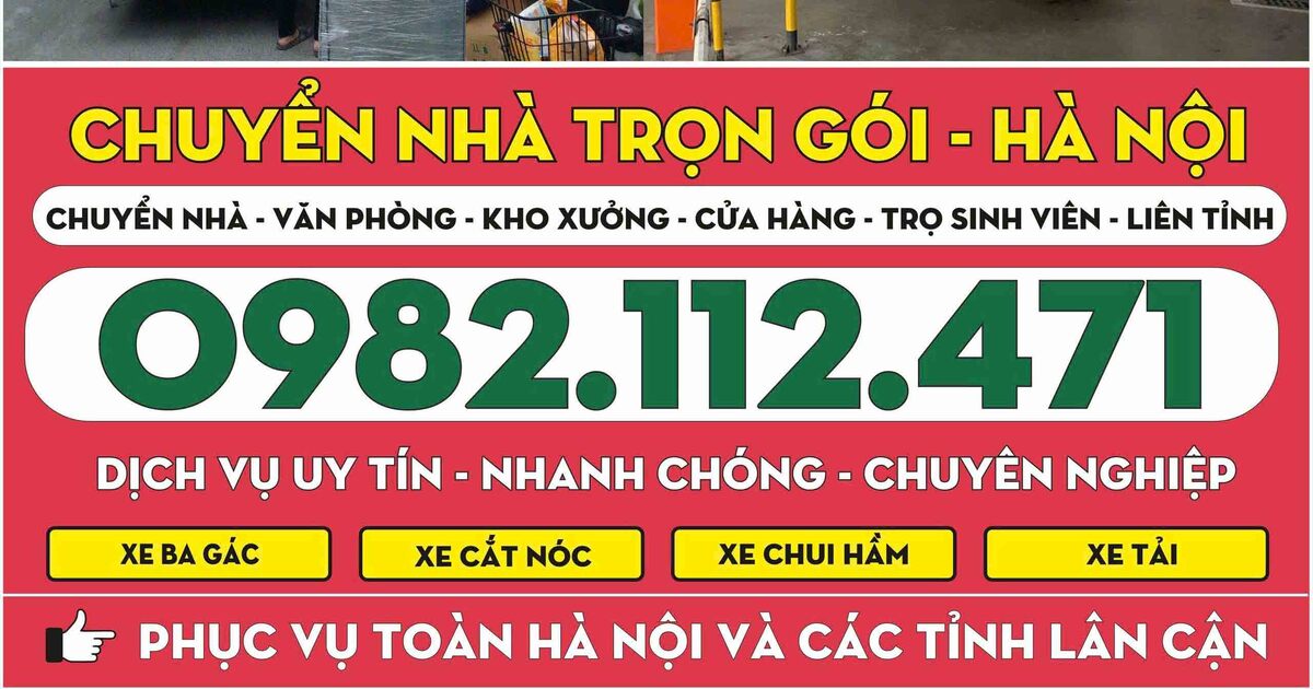 Chuyển Nhà Trọ Trọn Gói Hoàng Mai – Đóng Gói Kỹ, Chuyển Dọn Tận Nơi