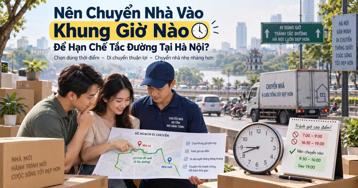 Nên Chuyển Nhà Vào Khung Giờ Nào Để Hạn Chế Tắc Đường Tại Hà Nội?