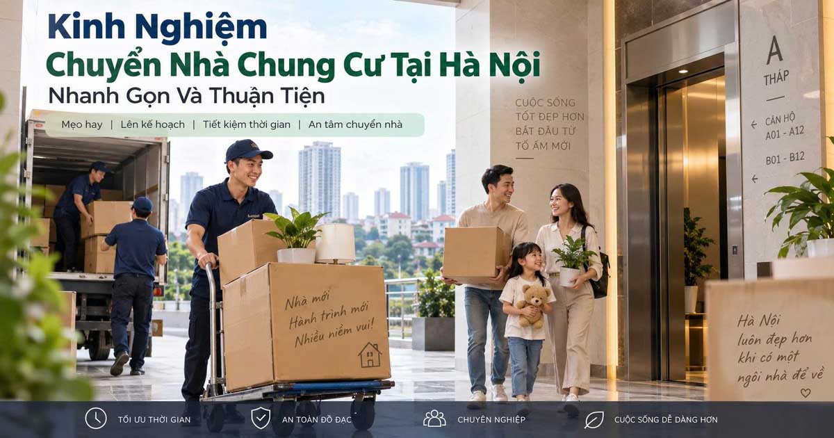 Kinh Nghiệm Chuyển Nhà Chung Cư Tại Hà Nội Nhanh Gọn Và Thuận Tiện
