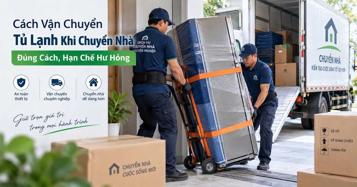 Cách Vận Chuyển Tủ Lạnh Khi Chuyển Nhà Đúng Cách, Hạn Chế Hư Hỏng