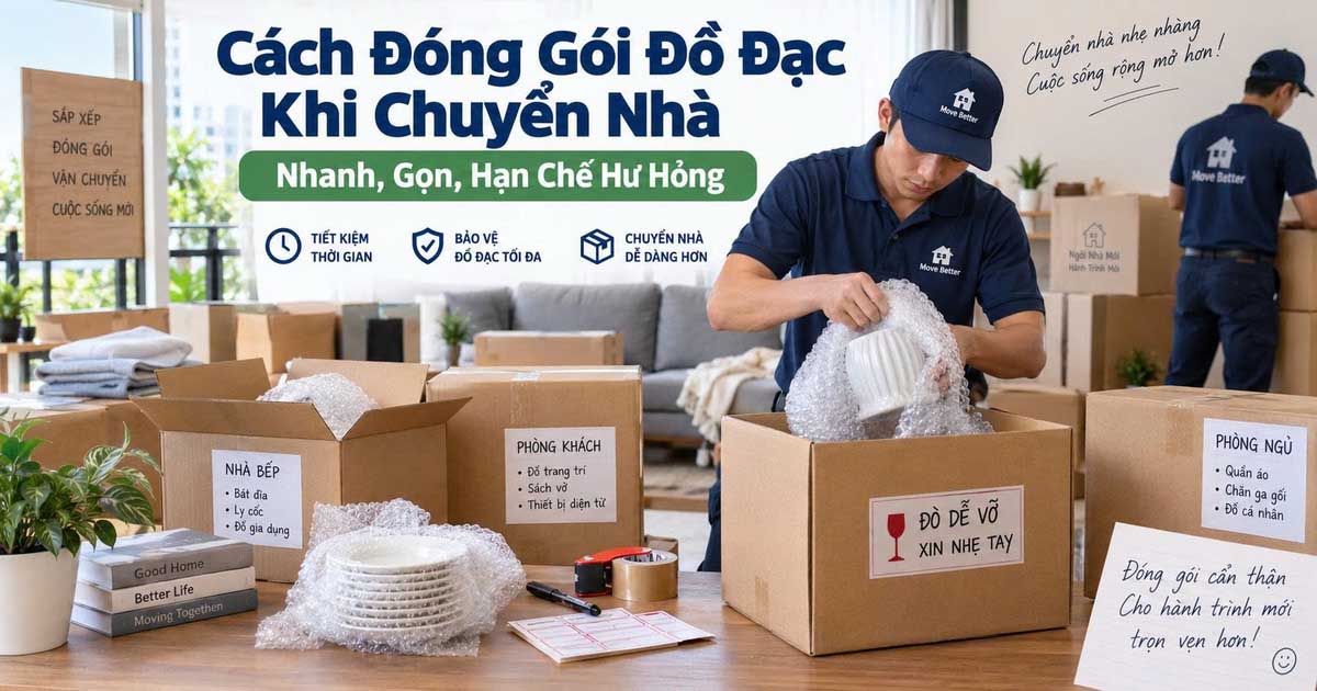 Checklist Đóng Gói Đồ Trước Ngày Chuyển Nhà